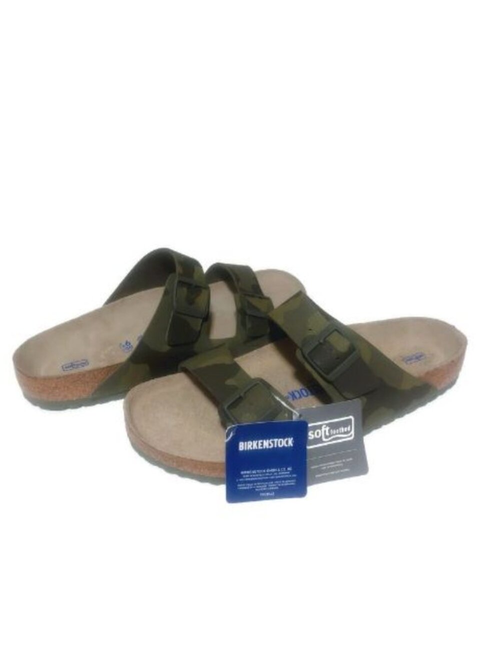 Birkenstock Mens Size 13 Arizona Birko-Flor Sandals Desert Soil Camouflage Green - Picture 9 of 9